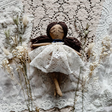 Stella Heirloom Doll, 9 inches, wool, linen, lace