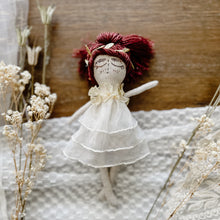 Darlene  Heirloom Doll, 9 inches, wool, linen, lace